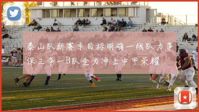 泰山队新赛季目标明确一线队力争保三争一B队全力冲击中甲荣耀